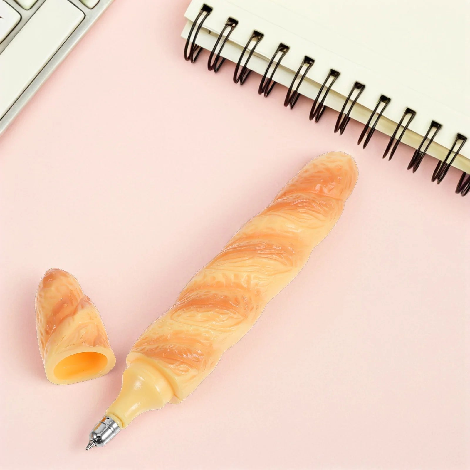 5pcs Simulation Loaf Bread Ballpoint Pen Novelty Food Shaped Writing Pen Funny Stationery Supplies For Office School Classroom