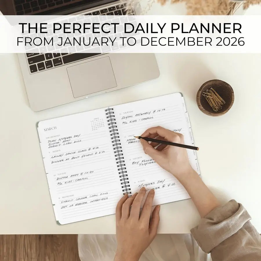 2026 Planner 7 x 10 Daily Planner for Women or Men with Weekly amp Monthly Spreads for Easy Planning Perfect Calendar Book To Or