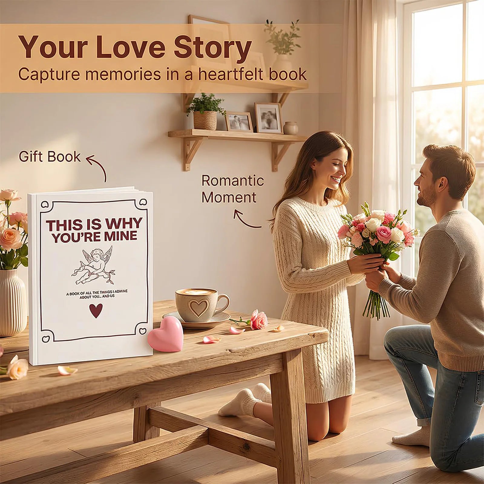 THIS IS WHY YOU'RE MINE Couples Love Story Journal Love Journal Book for Beloved Boyfriend Girlfriend