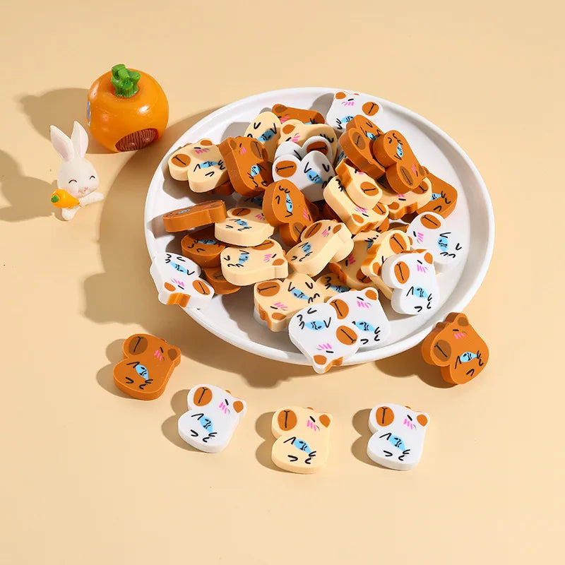 Cute Little Capybara Eraser Cartoon Primary Office Supplies School Student Cross Border Stationery Gifts and Prizes Wipe Clean