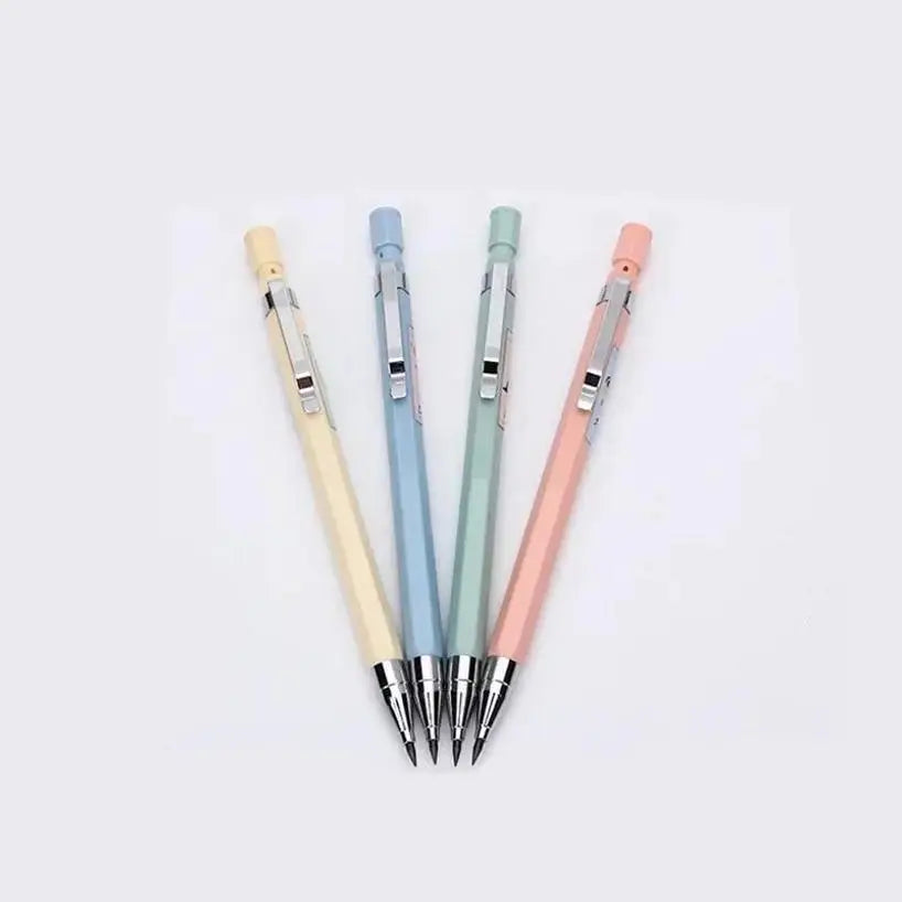 2 Pcs Automatic Pencil Lead Holder School Writing Supplies Stationery Mechanical Pencils Set Of Drafting Rules Korean Stationery